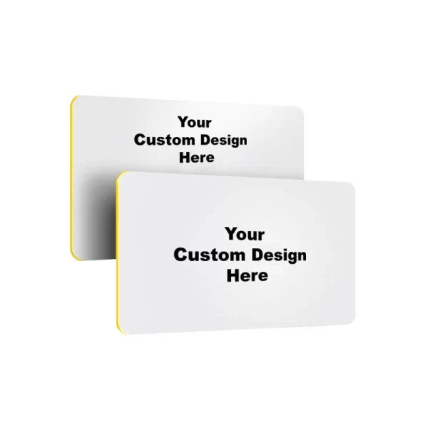 white pvc NFC card can be customized on double sided